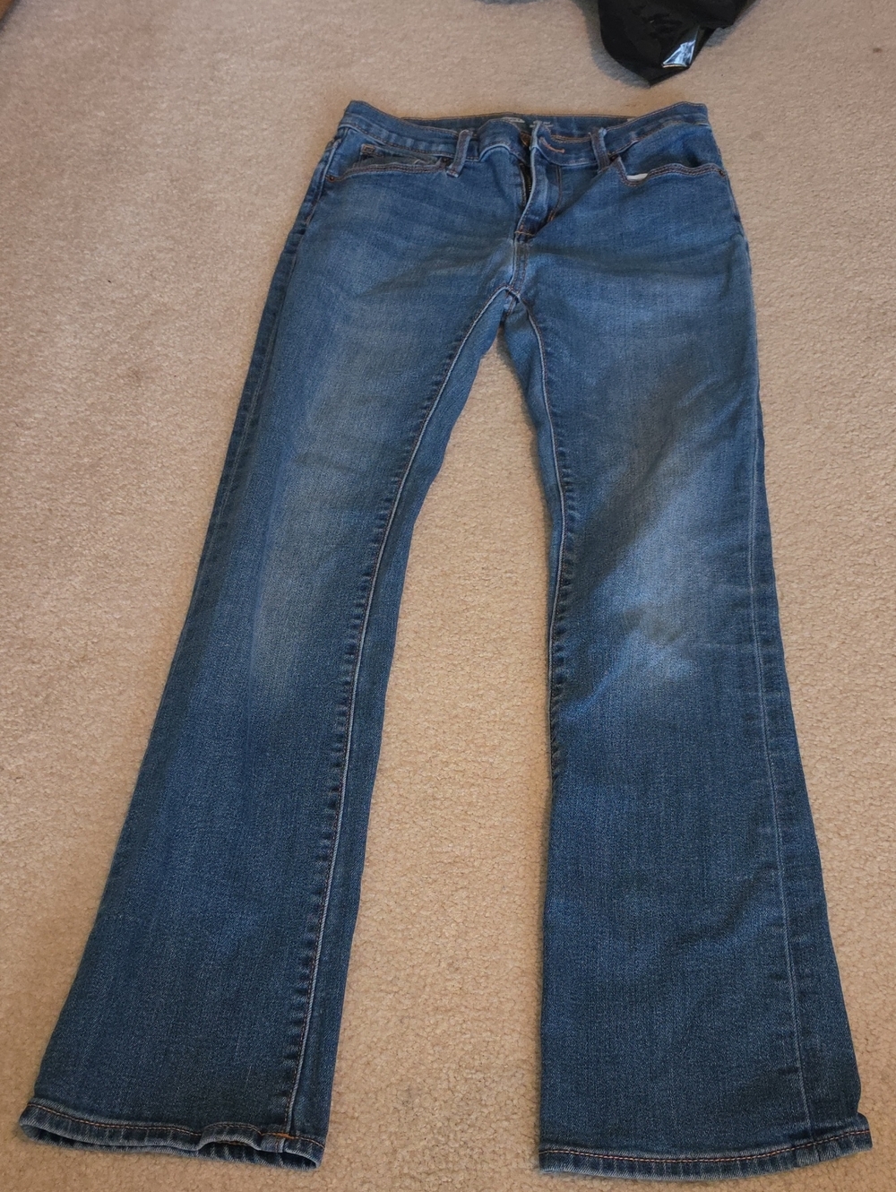 Old Navy Women's Dark Blue Flared Jeans